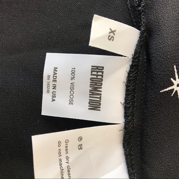 Reformation Star Button Down Semi Sheer Top Size XS - Picture 7 of 11